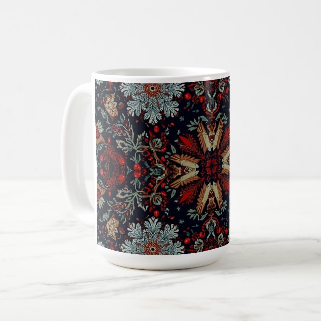 Caneca De Café Sinfonia em floco de neve no Natal (Frente Esquerda)