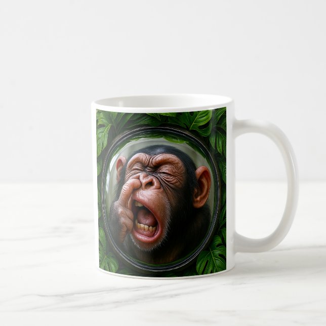 Caneca De Café Singe Doigt Nez (Direita)