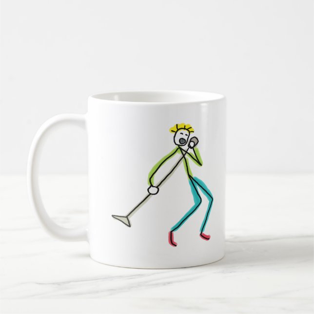 Caneca De Café Singing Stickman (Esquerda)