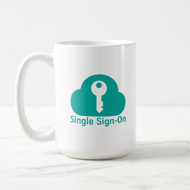 Caneca De Café Single Sign-On Cloud Key Security (Esquerda)
