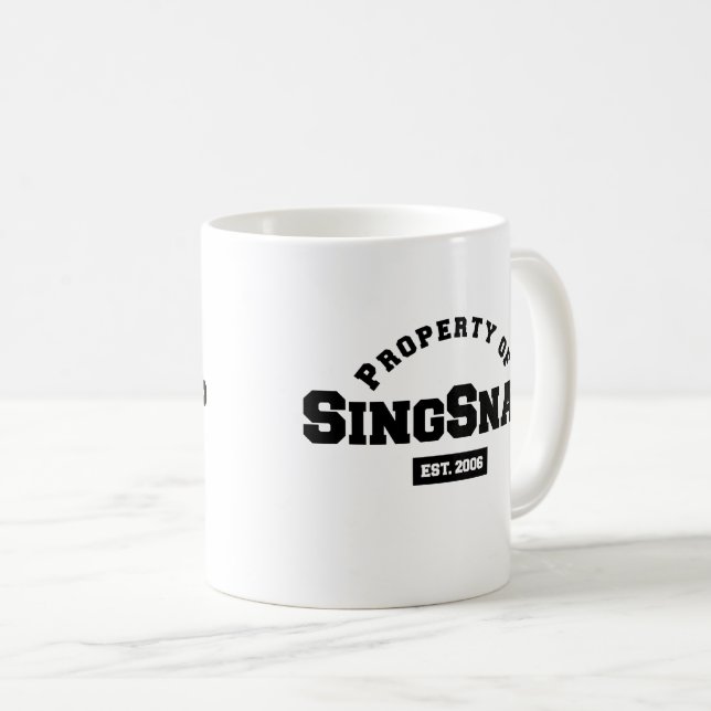 Caneca De Café SingSnap Coffee Mug (Frente Esquerda)