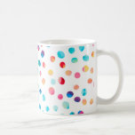 Caneca De Café Singularidade<br><div class="desc">Padrão de pontos aleatórios coloridos com cores ágeis</div>