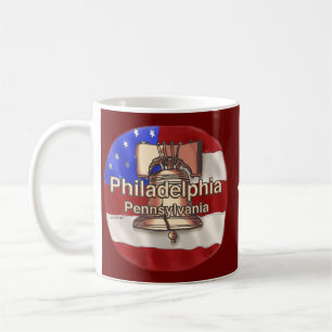 Caneca De Café Sino da Liberdade de Filadélfia