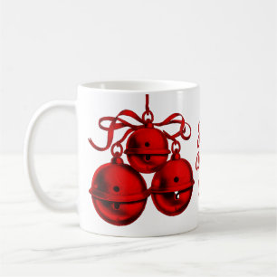 Caneca De Café Sinos Festivos Cama Cerâmica