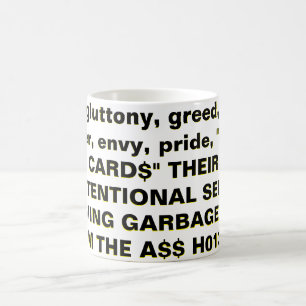 Caneca De Café Sins mortais