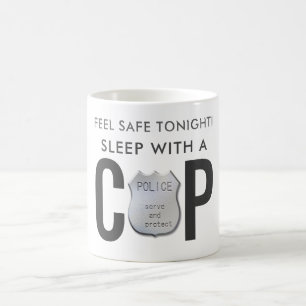 Caneca De Café Sinta o humor da polícia engraçado e seguro
