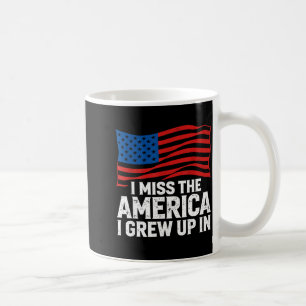 Caneca De Café Sinto falta da América em que cresci patriótico EU