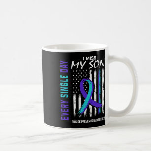 Caneca De Café Sinto falta do meu filho na prevenção de suicídio