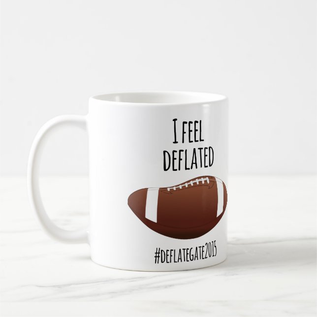 Caneca De Café Sinto-Me Deflatado...Deflatar A Porta De Café 2015 (Esquerda)