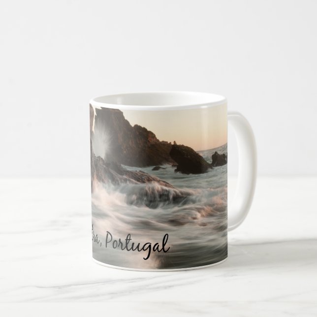 Caneca De Café Sintra, fotografia cênica de Portugal (Frente Esquerda)