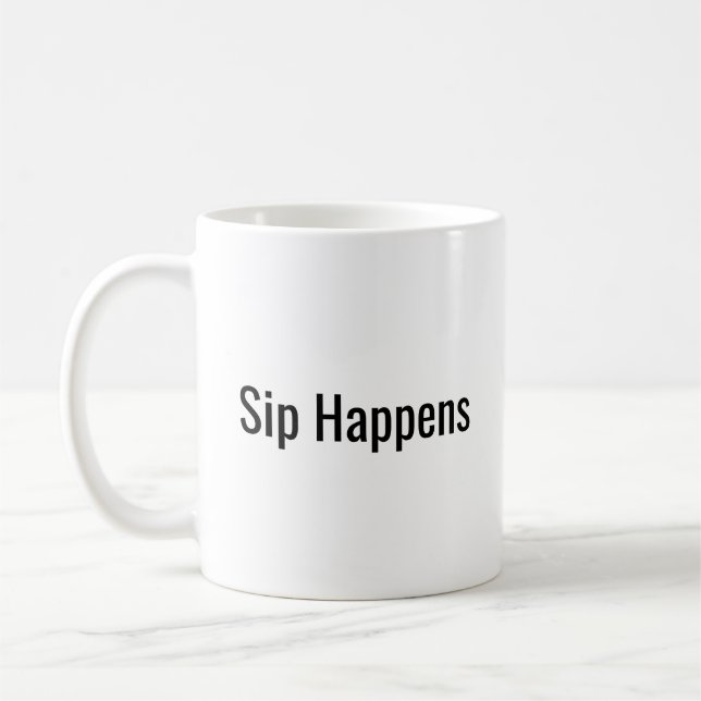 Caneca De Café Sip Acontece (Esquerda)
