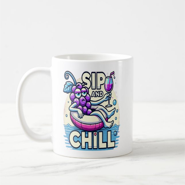 Caneca De Café Sip E Chill (Esquerda)