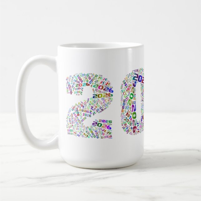Caneca De Café Sip Into 2026: Countdown Mug (Esquerda)