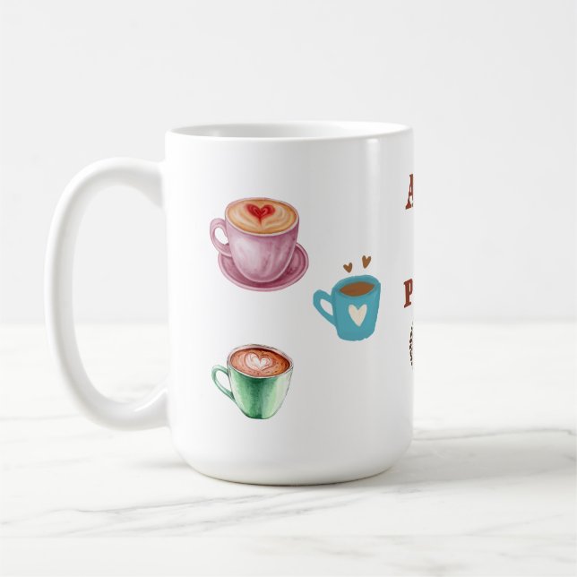 CANECA DE CAFÉ  SIP OF PEACE, COFFEE BREAK 15OZ CERAMIC MUG (Esquerda)