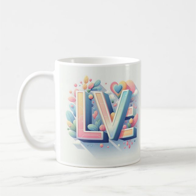 Caneca De Café Sip/ Smile/ Love Coffee Mug (Esquerda)
