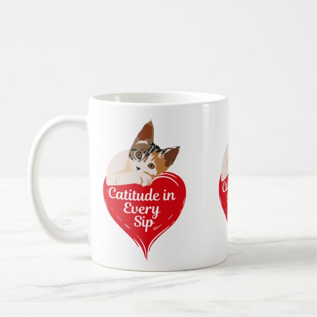 Caneca De Café Sip with Catitude (Esquerda)