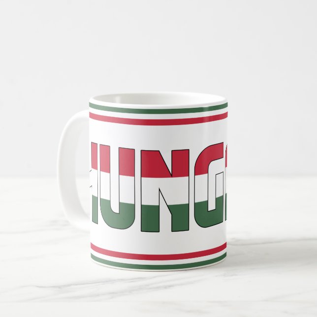 Caneca De Café "Sippin' com a Hungria" Patriótico (Frente Esquerda)