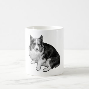 Caneca De Café Sips de Corgi Moon-Dot
