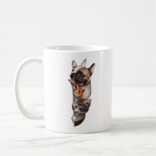 Caneca De Café Sips & Stickers - Purr-fect Cat Vibes Mug
