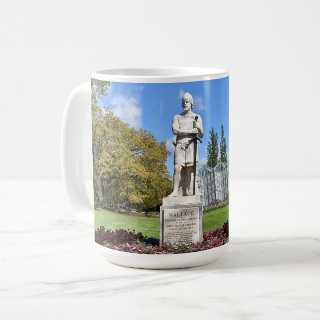 Caneca De Café Sir William Wallace Statue (Frente Esquerda)