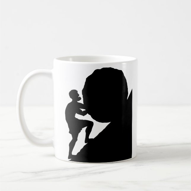 Caneca De Café Sísifo e Rocha, Mitologia Grega (Esquerda)