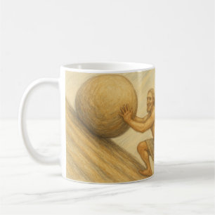 Caneca De Café Sísifo Feliz