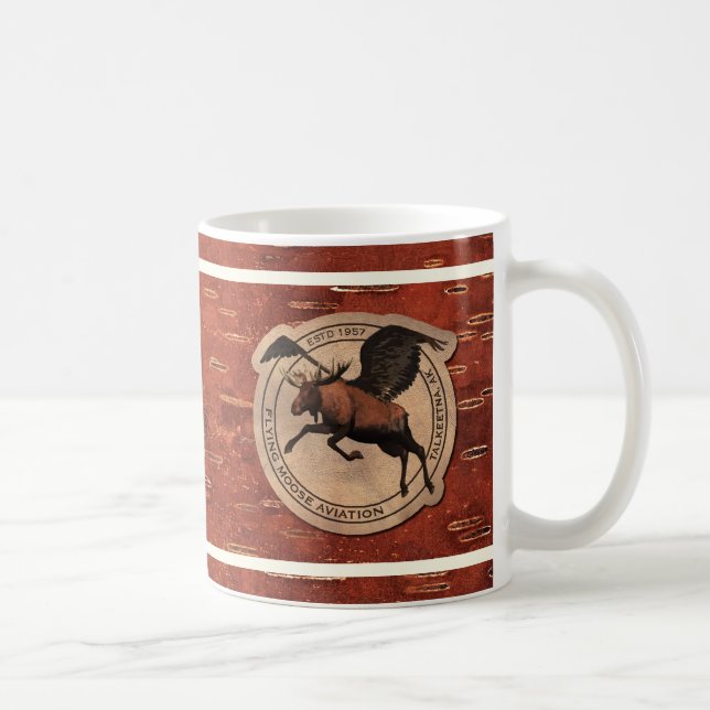 Caneca De Café Sistema de Aviação de Moose Voadora no Latido de B (Direita)