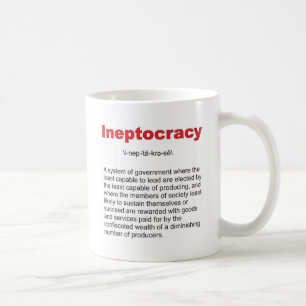 Caneca De Café Sistema de governo louco de Ineptocracy