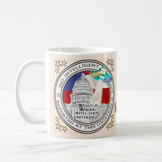 Caneca De Café Sistema Político Quebrado (Esquerda)