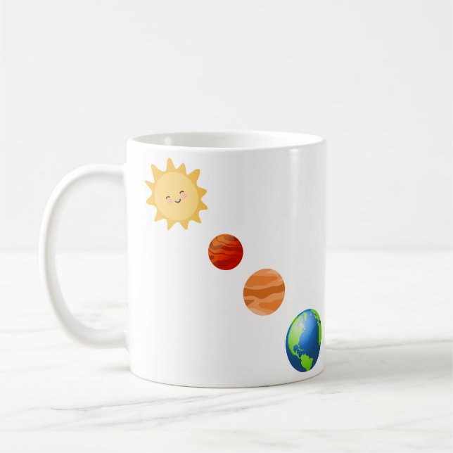 Caneca De Café Sistema solar (Esquerda)