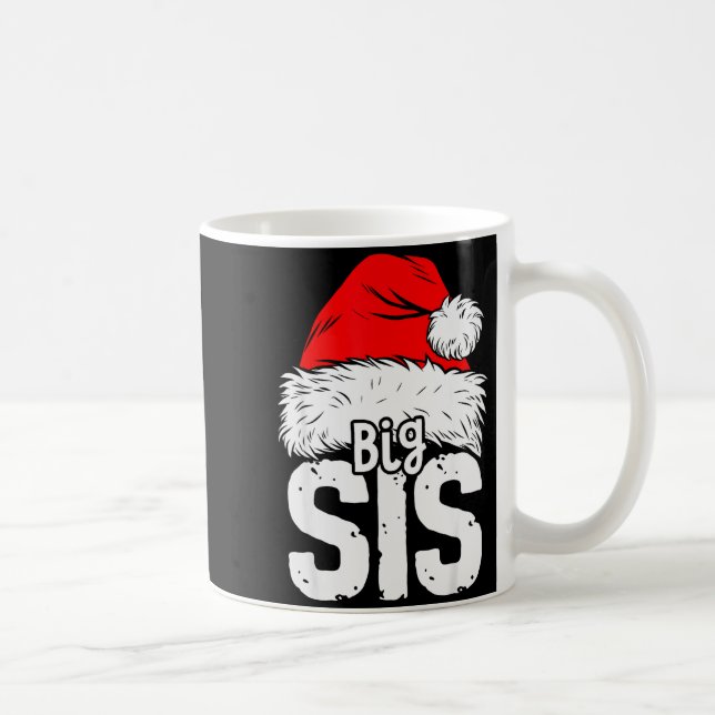 Caneca De Café Sister Big Santa Christmas Family Matching Pyjamas (Direita)
