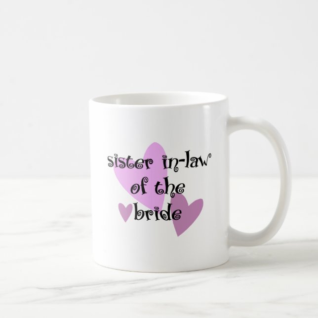 Caneca De Café Sister In-Law da Noiva (Direita)