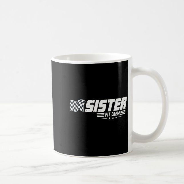 Caneca De Café Sister T Crew Race Car Birthday Family Racing  (Direita)