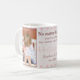 Caneca De Café Sisters Custom Photo Mug – Personalized Gift