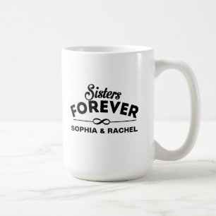 Caneca De Café Sisters Forever Modelo