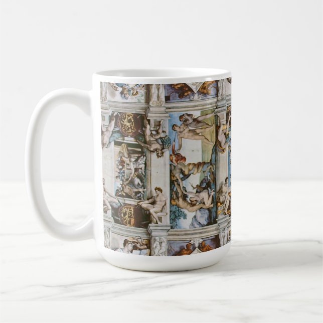 Caneca De Café Sistine Chapel Ceiling Michelangelo (Esquerda)