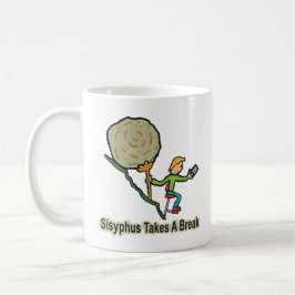 Caneca De Café Sisyphus Faz Uma Pausa
