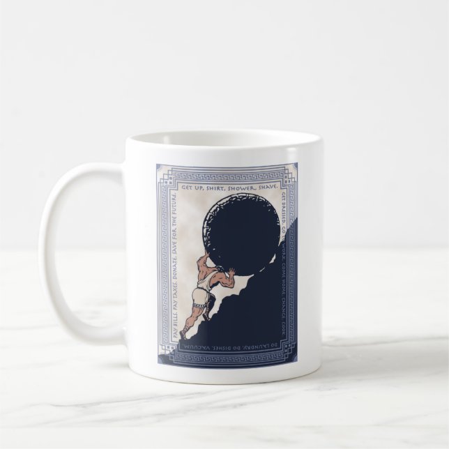 Caneca De Café Sisyphus Mundane Rock (Esquerda)