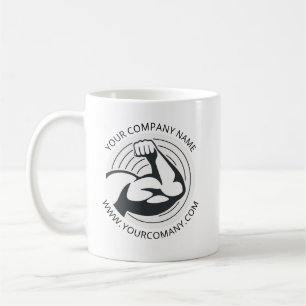 Caneca De Café Site da empresa de logotipo comercial personalizad