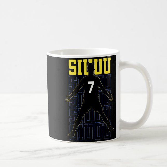 Caneca De Café Siuuuu Funny Soccer Present For Soccer Lovers Fan  (Direita)