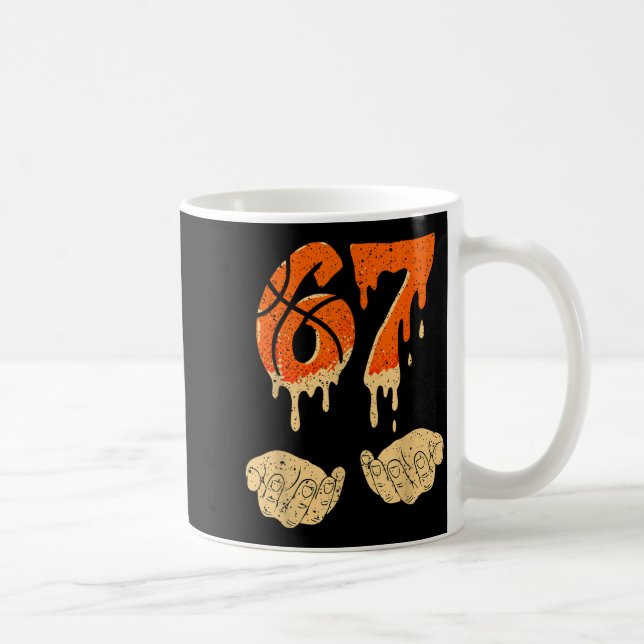 Caneca De Café Six Seven 6 7 Gen Alpha Slang Basketball Ice Cream (Direita)