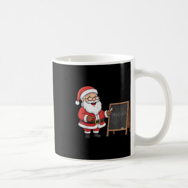Caneca De Café Six Seven 6 7 Meme Santa Christmas Xmas Teacher Nu (Direita)