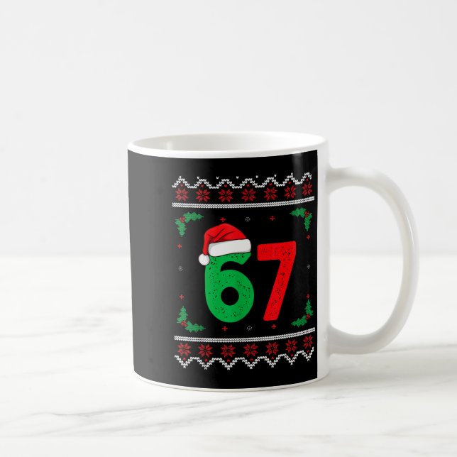 Caneca De Café Six Seven Christmas 6 7 Ugly Christmas Sweater  (Direita)