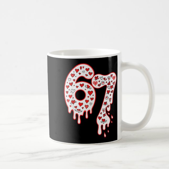 Caneca De Café Six Seven Gen Alpha Ice Cream Drip Valentines Day  (Direita)