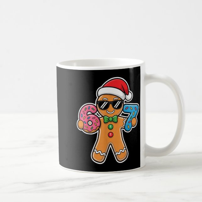 Caneca De Café Six Seven Gingerbread 67 Funny Christmas Boys Kids (Direita)