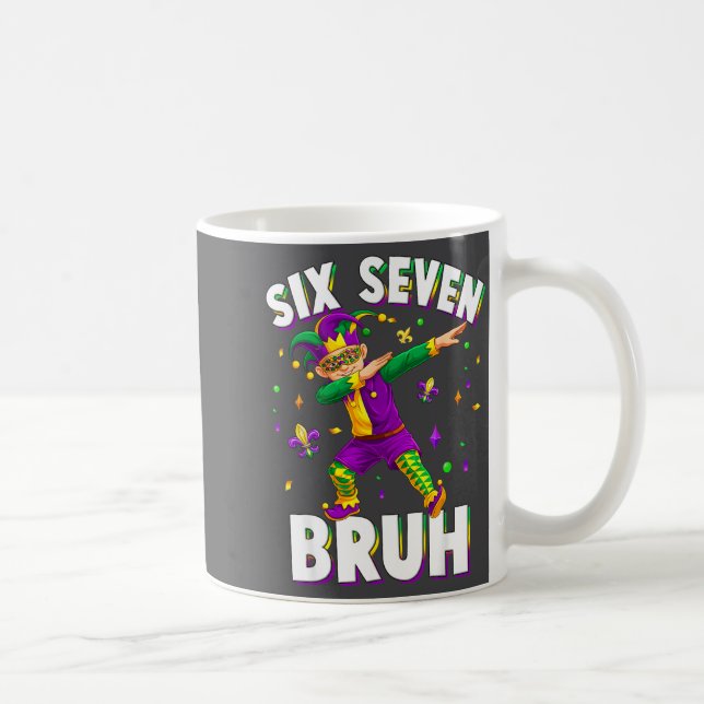 Caneca De Café Six Seven Mardi Gras Jester 67 Meme Carnival 6 7 K (Direita)