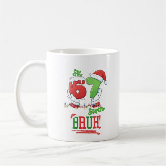 Caneca De Café Six Seven Meme Christmas Teen Mug