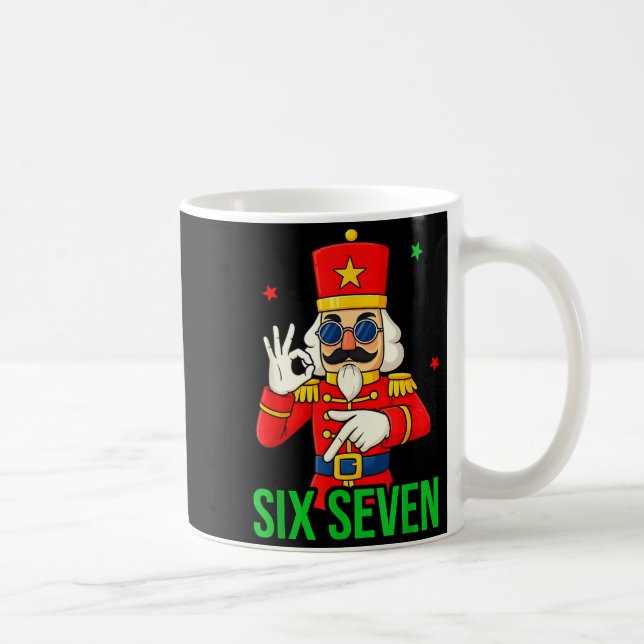 Caneca De Café Six Seven Meme Funny Holiday Toy Soldier  (Direita)