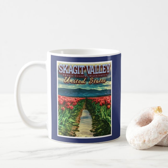 CANECA DE CAFÉ SKAGIT VALLEY - CAMPOS TULIP - SKAGIT WASHINGTON (Com Donut)