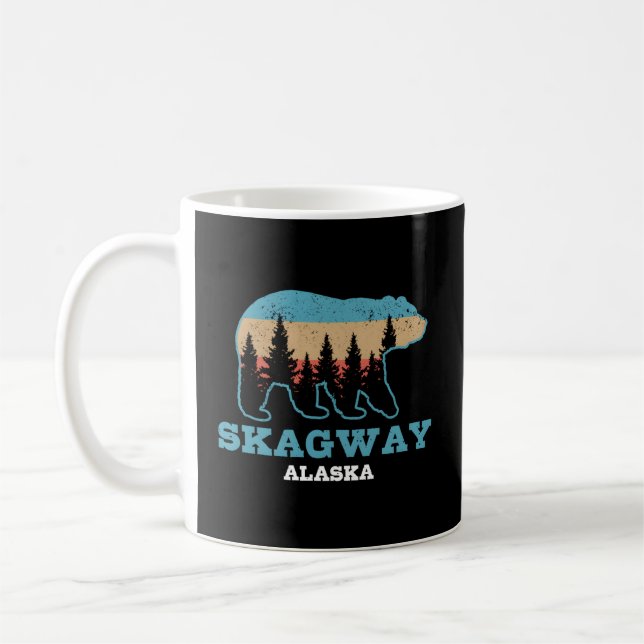 Caneca De Café Skagway Alaska Grizzly Bear Nature (Esquerda)